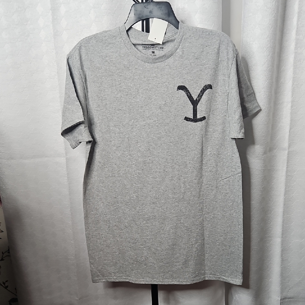 Gray T-Shirt with Black Logo